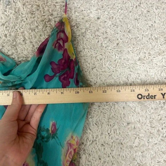 Vintage Silk Betsy Johnson Slip Dress Size 4 Fairy Romantic Coquette Flirty - Picture 3 of 6